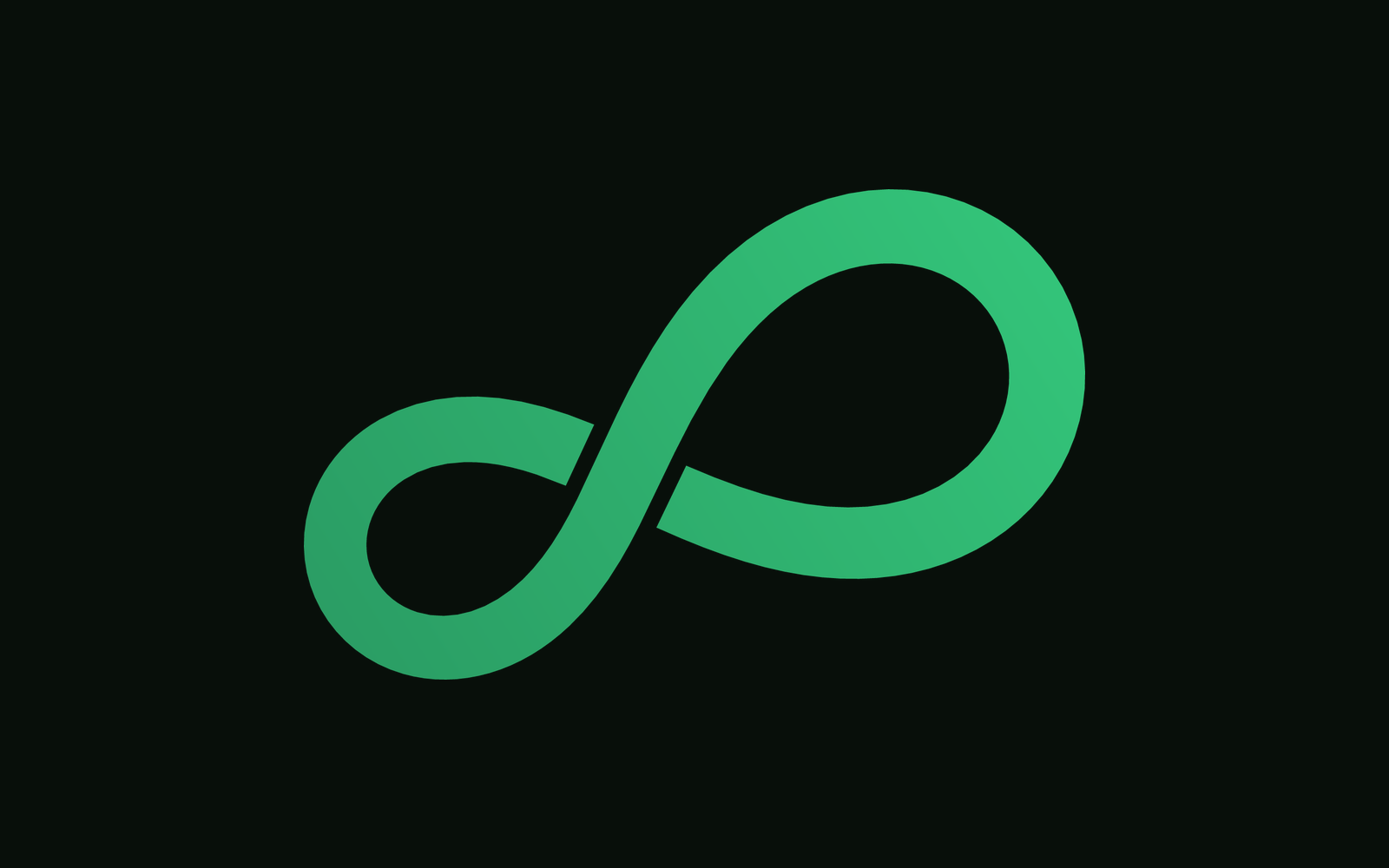 A bold, uneven loop mark